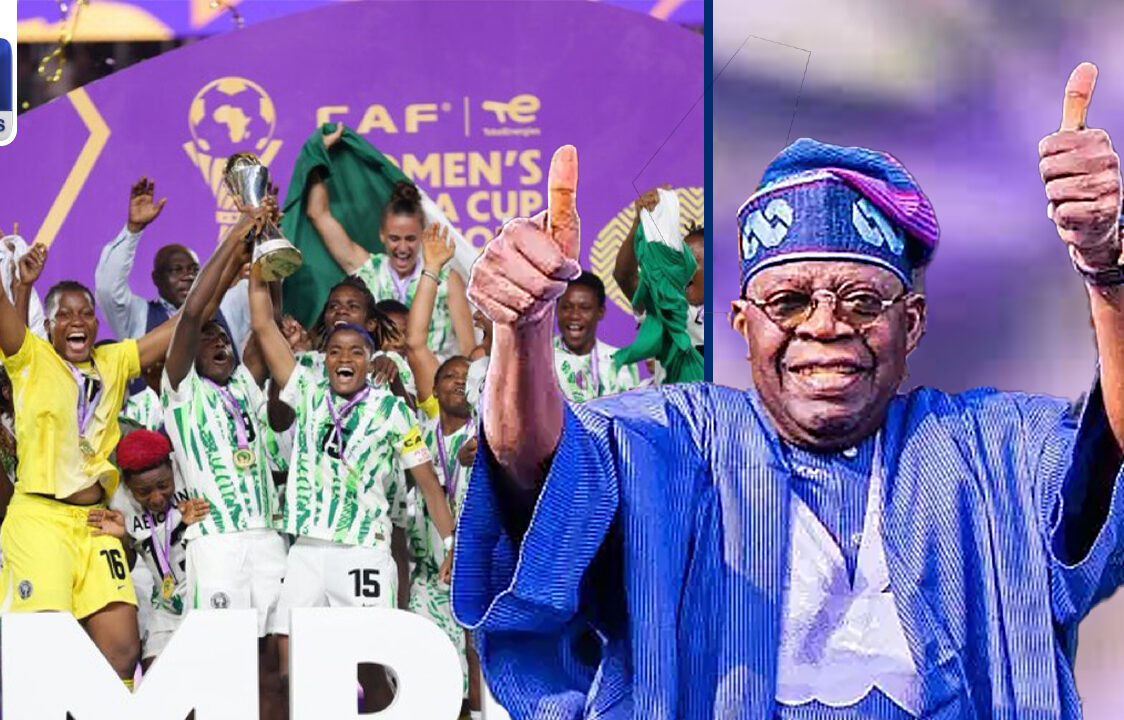 President Tinubu confers Super Falcons with National Honours, awards $100,000 each to players (Video)